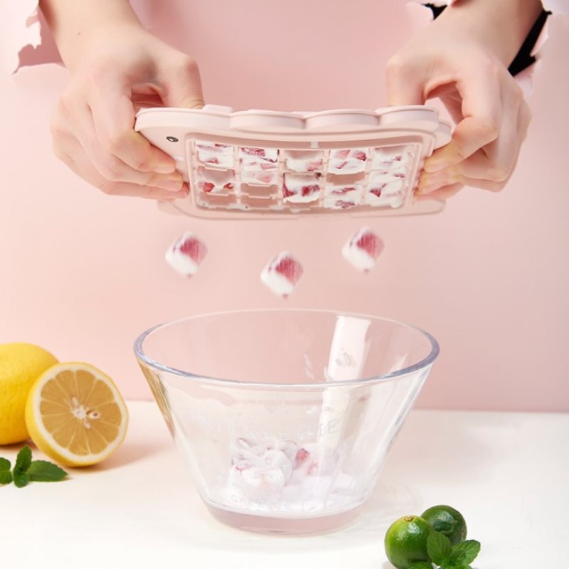 Leuke Cartoon Plastic Ijsbakje Maker Keuken Bar Diy Vierkante Vorm