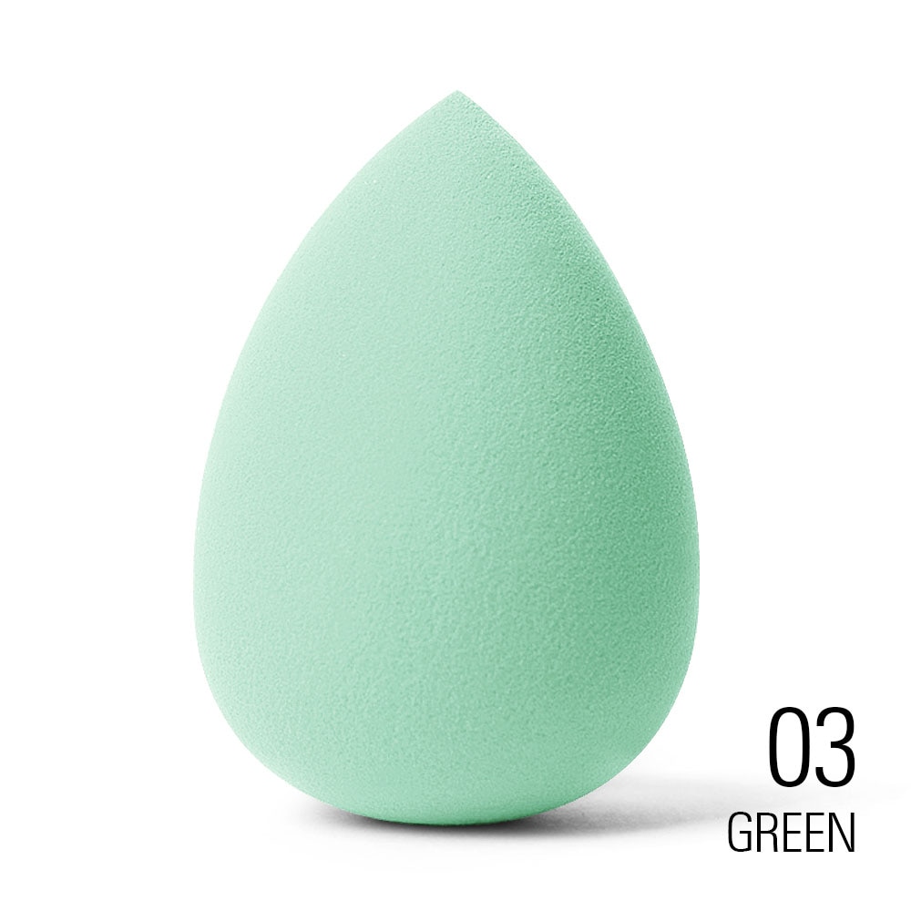 SACE LADY Sponge Makeup Water Foundation Blender Cosmetic Puff Face Powder Smooth Make Up Cosmetics Sponge Tools: 03 Green