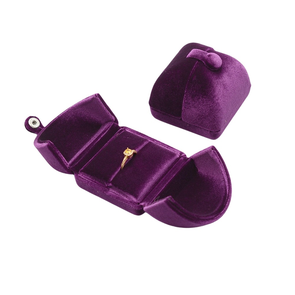 Einfarbig Samt Schmuck Kasten Jahrgang Luxus Halskette Armbinde fallen Organizer Doppel Tür Ringe Träger Kasten Schmuck Lagerung: verrotten