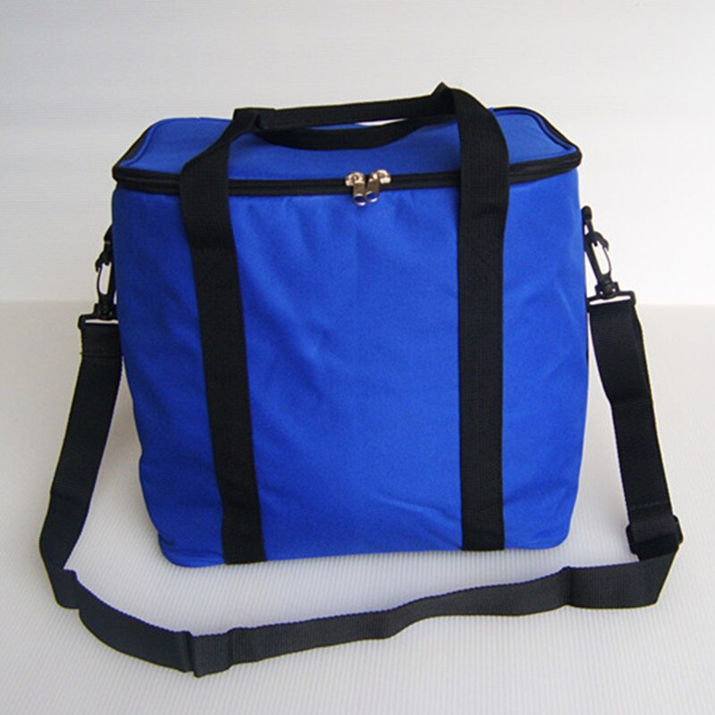 Oxford Doek Waterdichte Hoge Verdikking Koeltas Ijs Geïsoleerde Lunch Pizza Zakken Verse Voedsel Container Schouder Handtas: Blauw