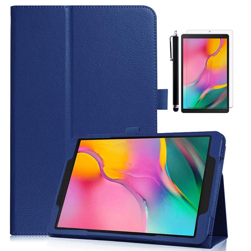 For Samsung Galaxy Tab A 10.1 Case PU Leather Magnetic Flip Cover For Samsung Galaxy Tab A 10.1'' SM-T510 / SM-T515 Tablet: NavyBlue.3in1