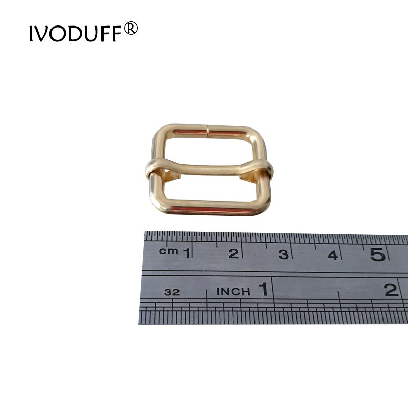 Gold Color Slider Buckle For DIY Bags, Metal Heavy Duty Leather Bag Strap Belt