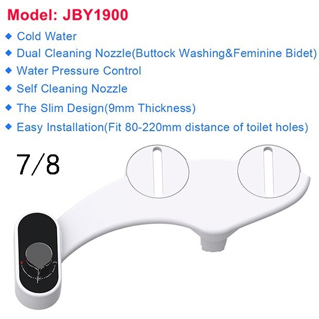 Bidet Attachment Non Electric Toilet Seat Bidet Self Cleaning and Cold Water Mixed Bidet Sprayer