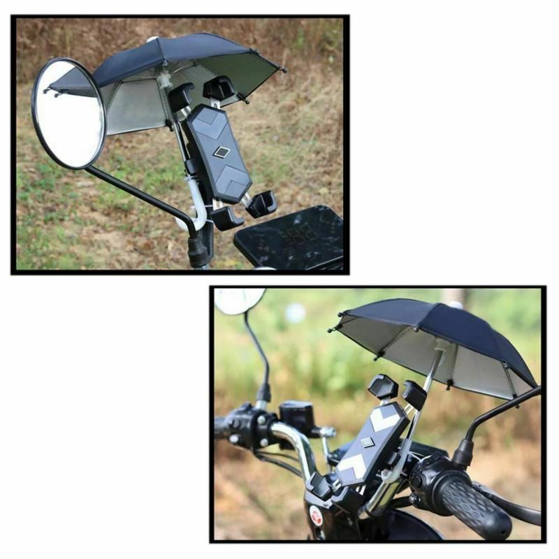 Support de téléphone portable pour vélo, Mini parapluie, imperméable, Protection solaire, accessoires de cyclisme