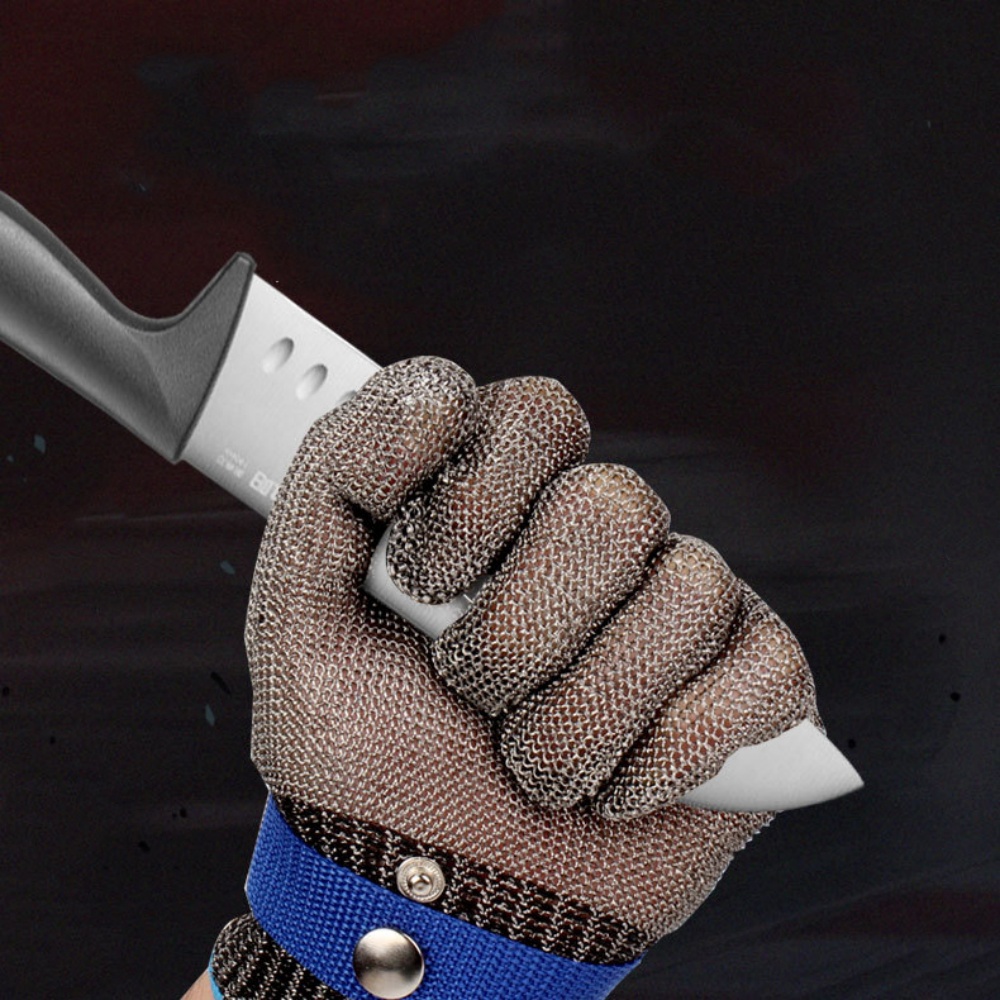 Edelstahl-Handschuhe, schnittfest, sicher, schnittfest, Handschutz, Metall-Fleisch-Mesh-Handschuh zum Schneiden von Metzger, Fleisch, Handschutz