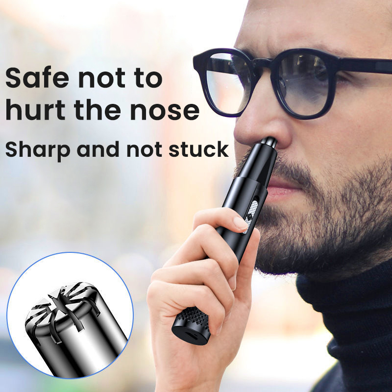 Electric Nose Hair Clipper Rechargeable Multi-kinetic Shaving Two-in-one Unisex Fully Automatic Washable Trimmer