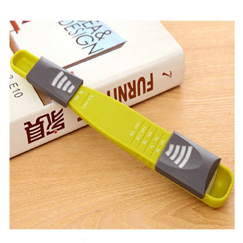 Adjustable Measuring Spoon Plastic Milk Seasoning Flour Scoop with Scale Kitchen Measuring Cups