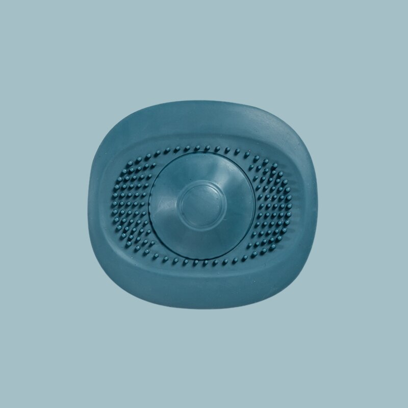 Drücken sie Typ Waschbecken Ablassen Sieb Waschbecken Haar Fänger Dusche Badewanne Boden Filter Deodorant Stecker Küche Schlecht Zubehör: Blau Abfluss Stopper