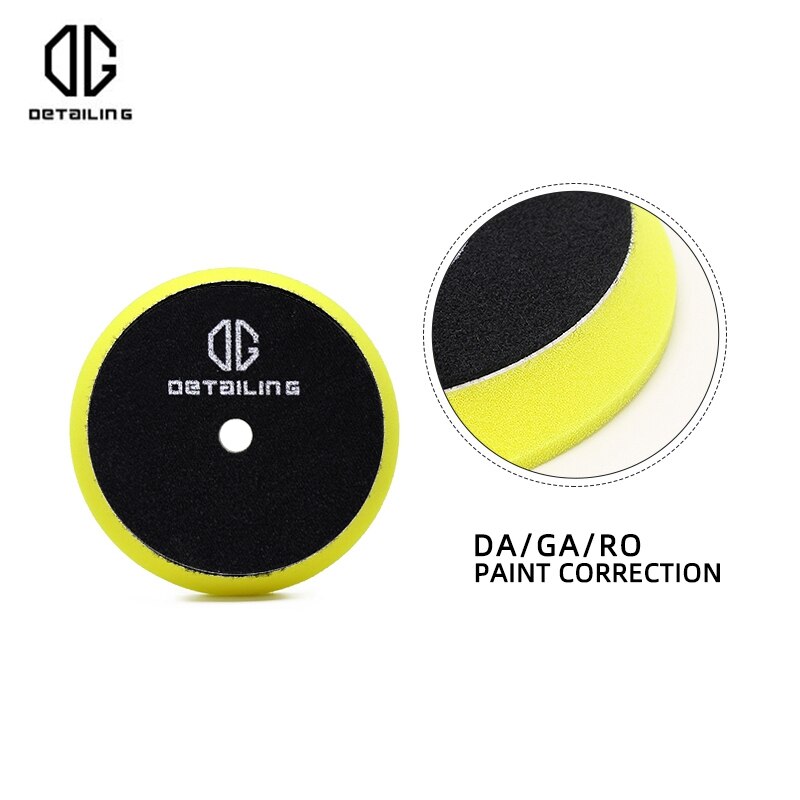 DETAILING 5/6inch Yellow Medium Cutting Pad Car Polish Buffing Pad Abrasive Disc Sponge Foam Pad