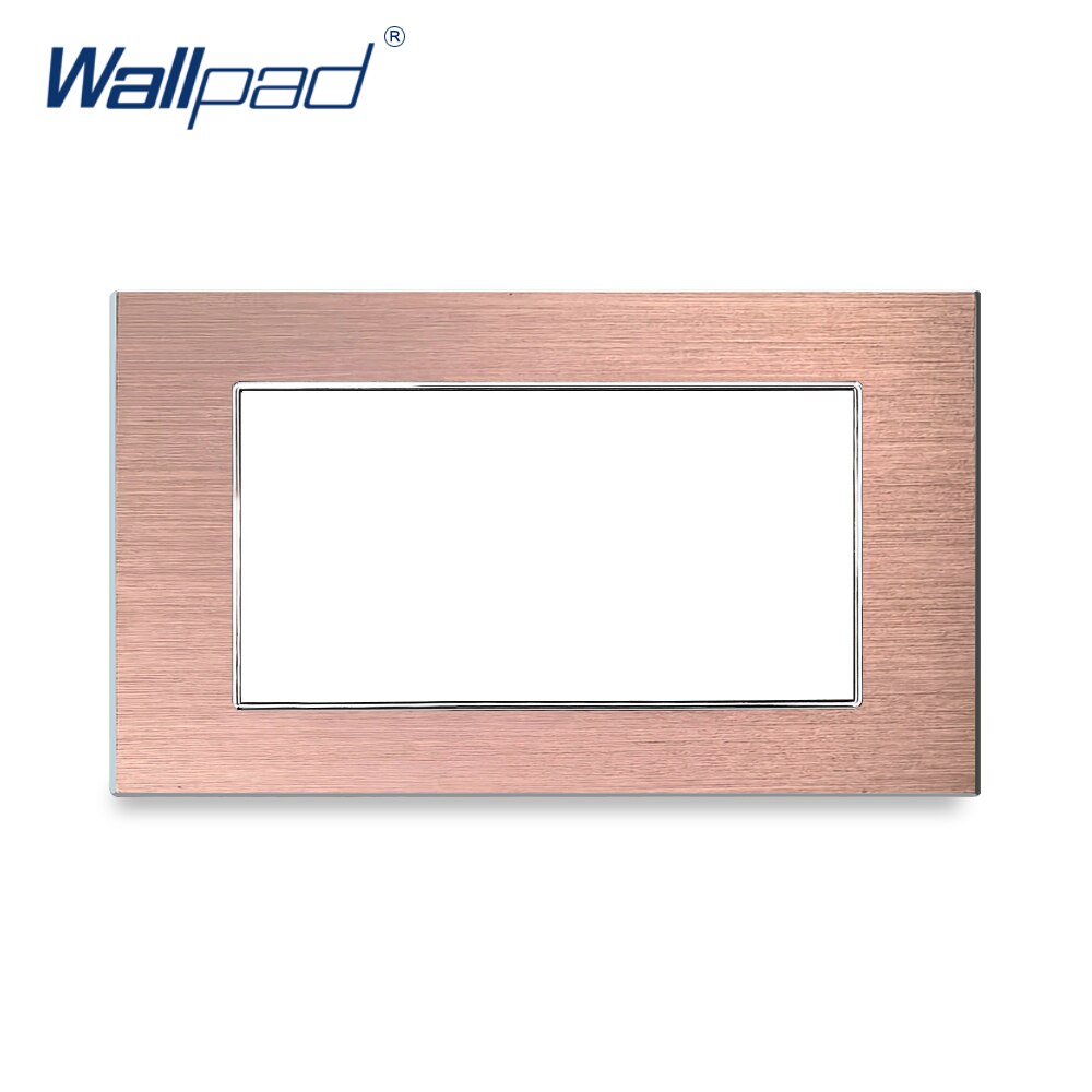 Wallpad PC Glass Aluminum Panel Frame Hotel Panel Frame 147*86mm Frames Panel Only: Aluminum Brown
