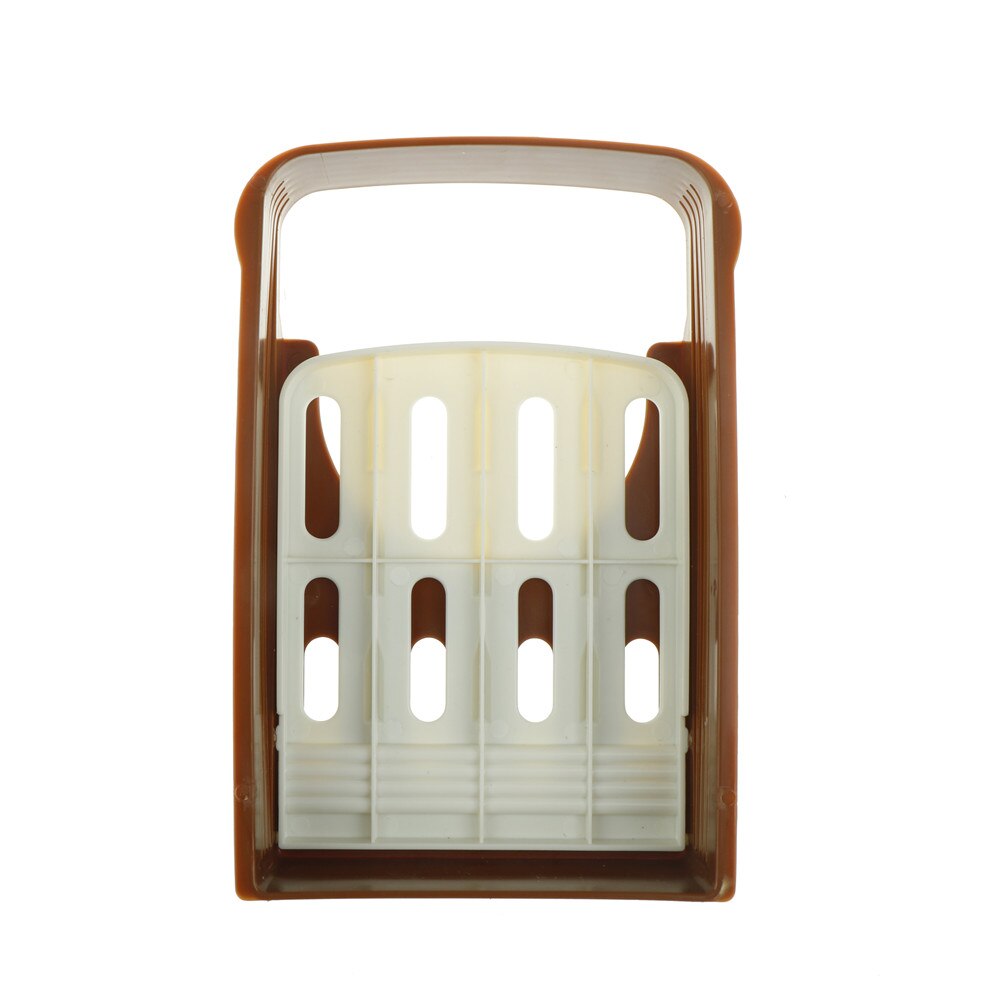 ABS Resin Bread Cutter Loaf Toast Slicer Coffee Color Practical Kitchen Slicing Guide Cutting Tool