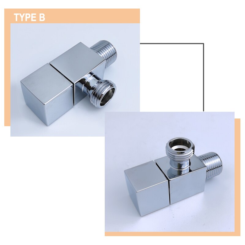 Triangle Valve Bathroom Toilet Kitchen Accessory G1/2 Brass Suqare Angle Valves