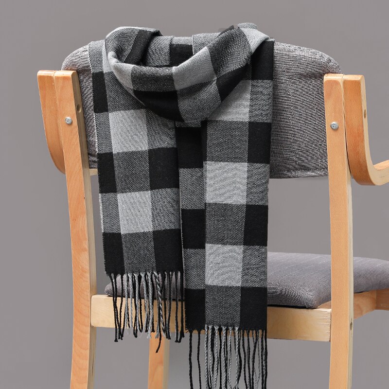 Plaid hiver écharpe femmes Foulard solide foulards décontracté écharpes cachemire Bufandas Hombre