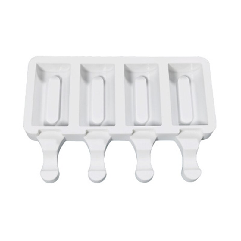 Mold Stripe Silicone Ice-Pop Molds 2/4/8 Cavities Homemade DIY Ice Cream Maker Reusable Easy Release: D04