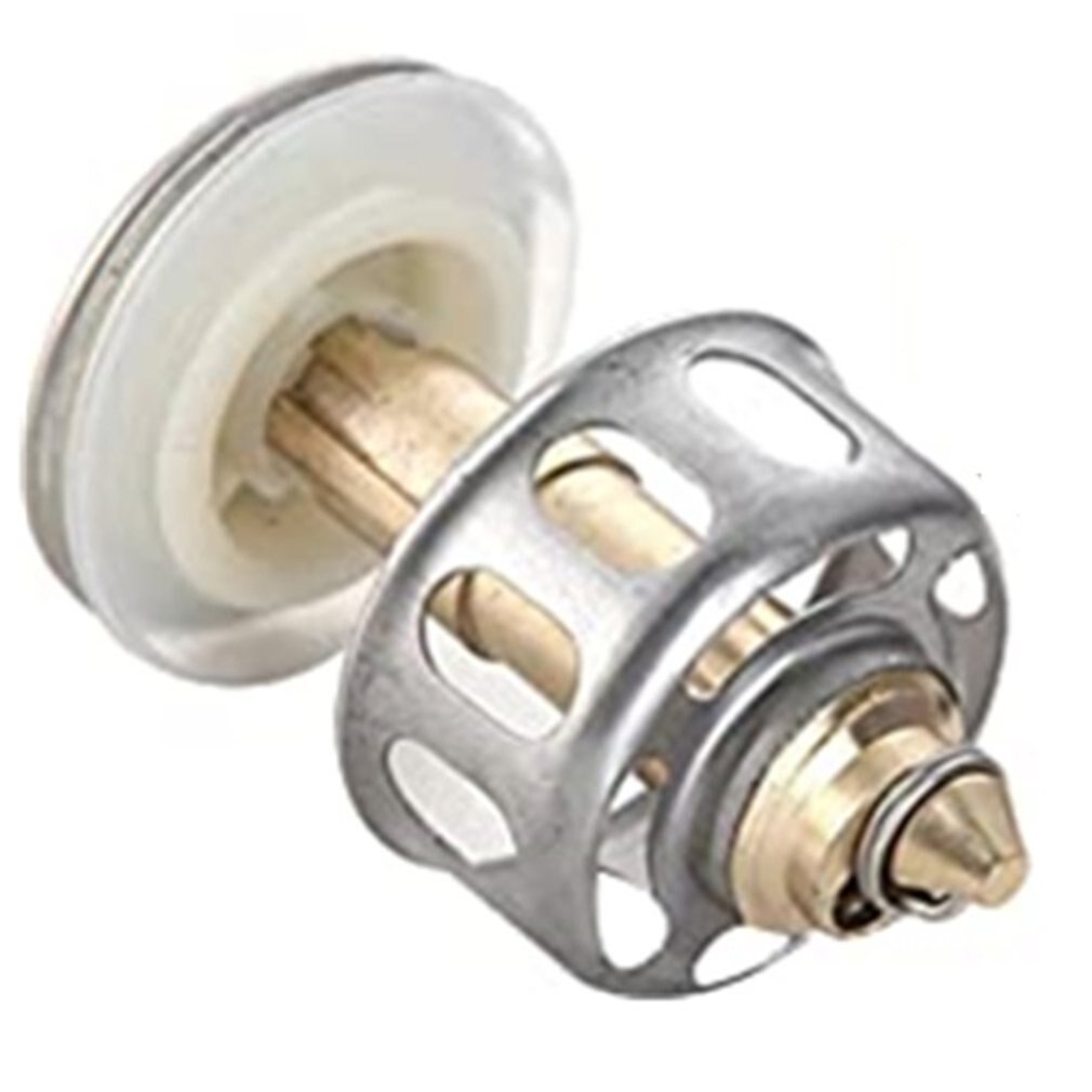 Universal Wash Basin Bounce Drain Filter Built-in Anti-Clogging Strainer Pop Up Bathroom Sink Drain Plug With Basket Filter: 1pcs