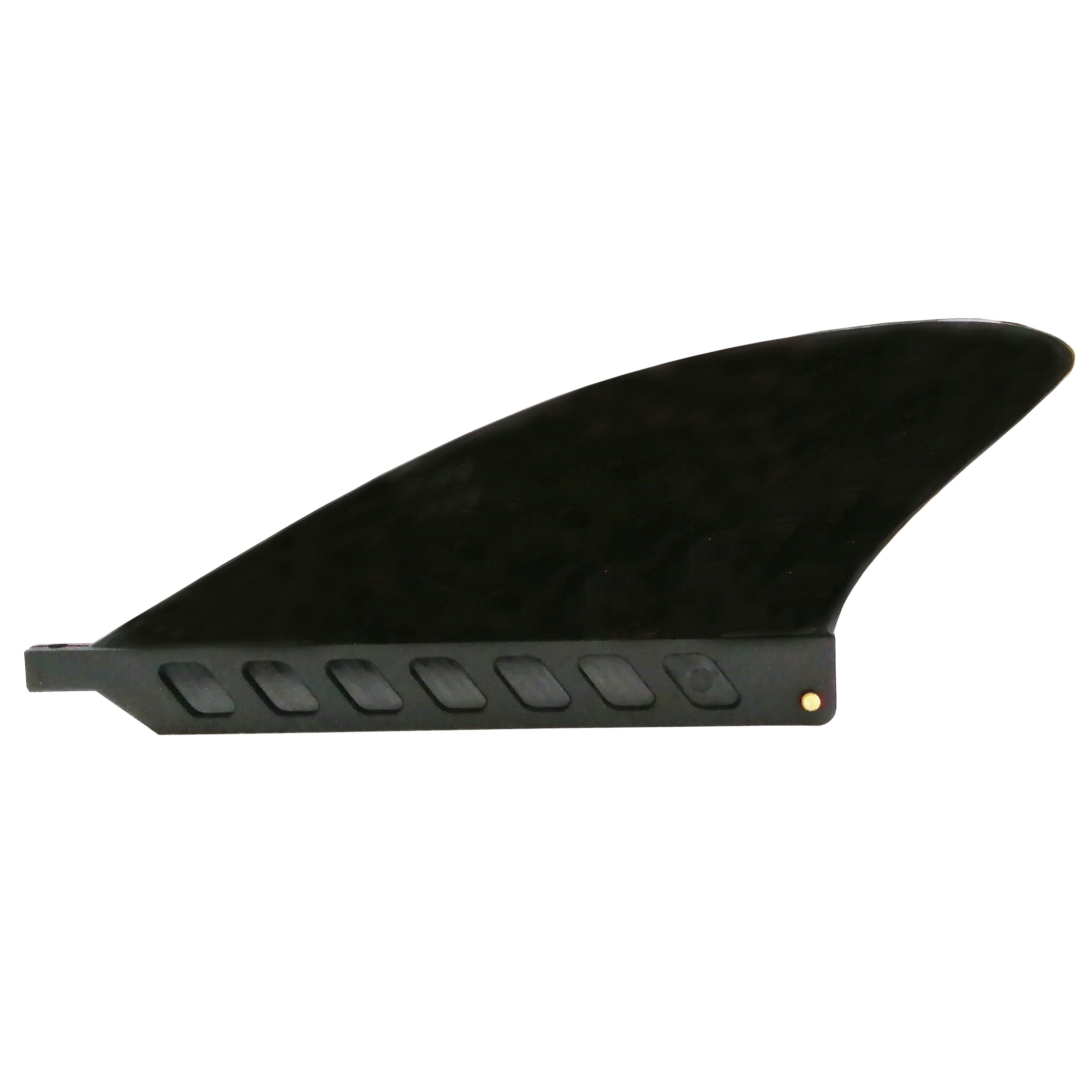 Aileron de sécurité noir souple de 3 pouces, aileron central flexible avec vis pour planche de surf gonflable pour AirSUP de rivière