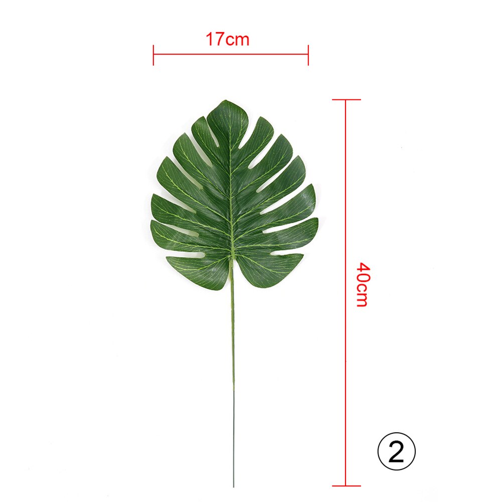 1pc nordisk stil kunstig grønn monstera blad plante hjem soverom restaurant kontor dekorasjon kunstige planter