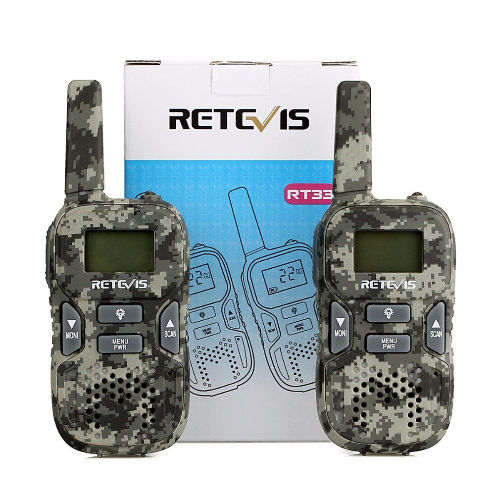 RETEVIS RT33 Mini Walkie Talkie 2 stücke Kinder Wireless Radio PMR PMR446 FRS VOX Taschenlampe USB Lade Weihnachten Transceiver