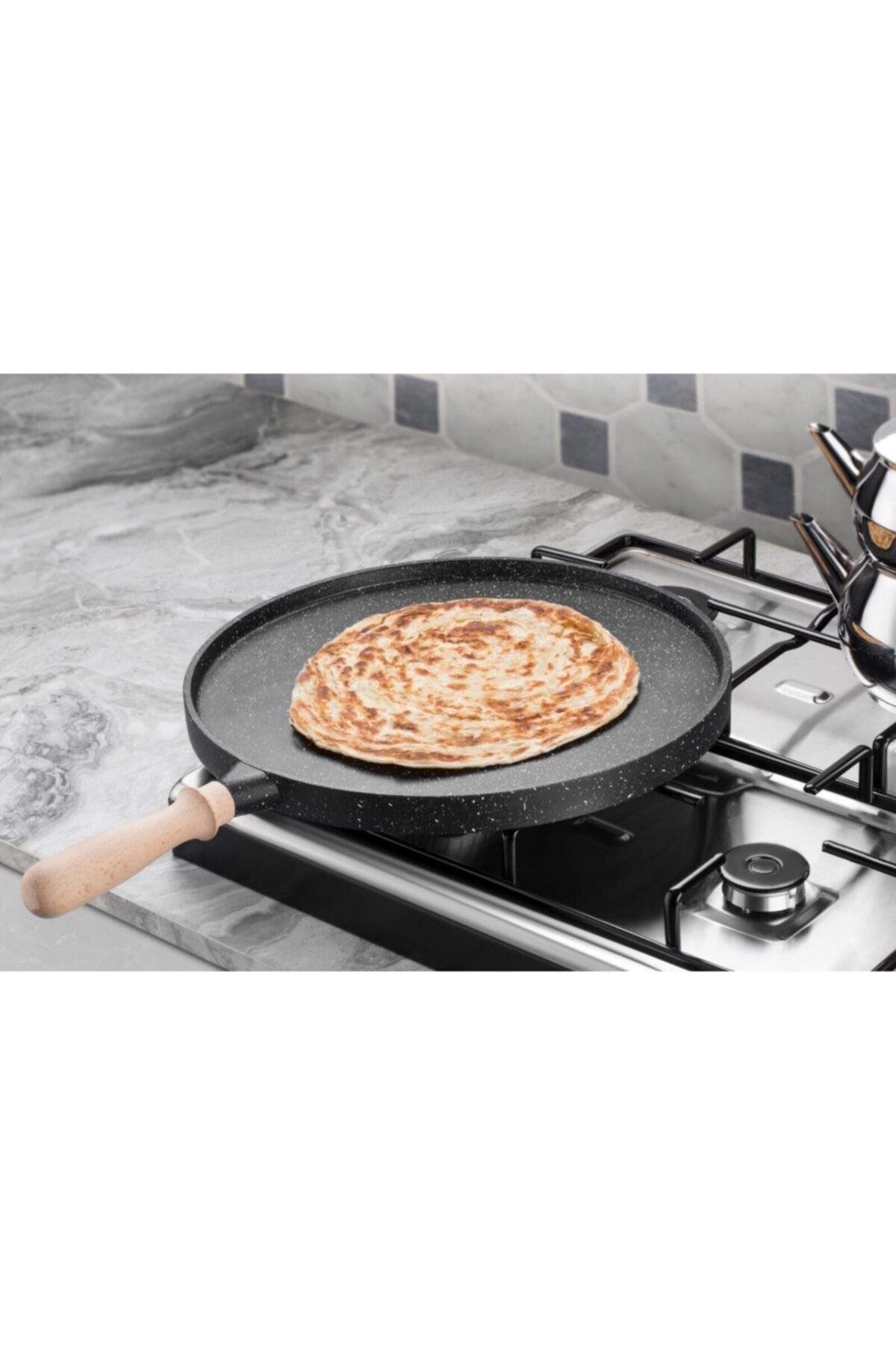 Gietijzeren Koekenpan Dubbelzijdig