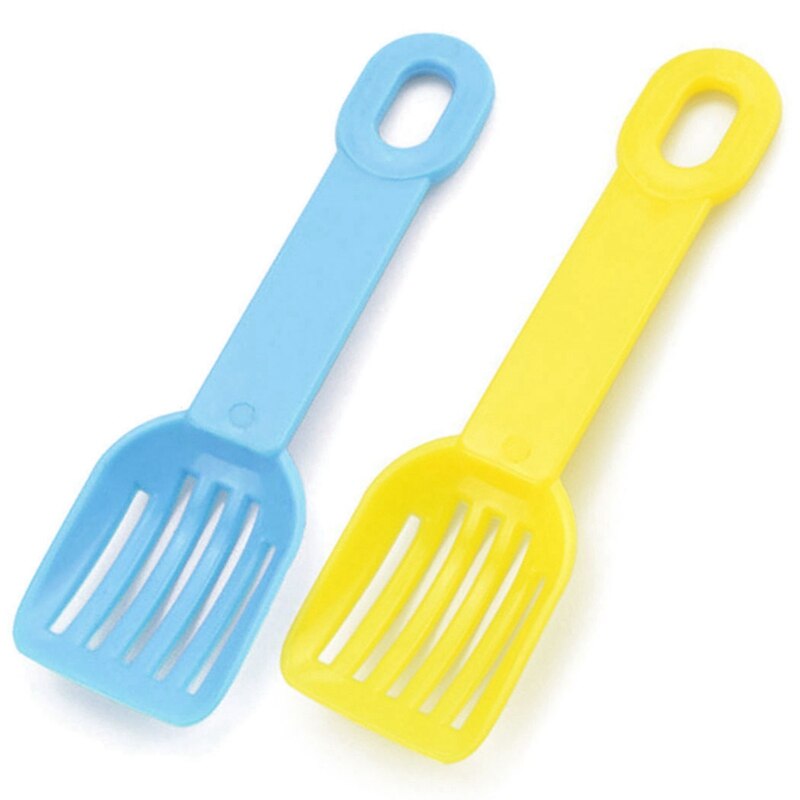 2 pezzi di lettiera per criceti notizia in anticipo di plastica creativa criceto scoop ottavino animale scoop criceto cucchiaio di sabbia prodotti per la pulizia vassoio dei rifiuti: 2