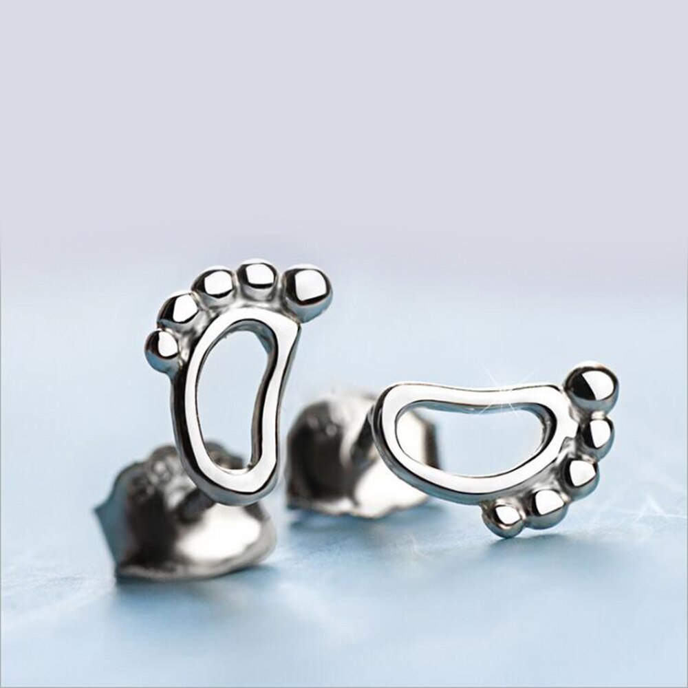 XIYANIKE Vendita Calda Animale Sveglio Orecchini Con Perno 925 Sterling Silver Ear Ago Semplice di Modo di Geometria Orecchini Per Le Donne Regalo 37-54: 48