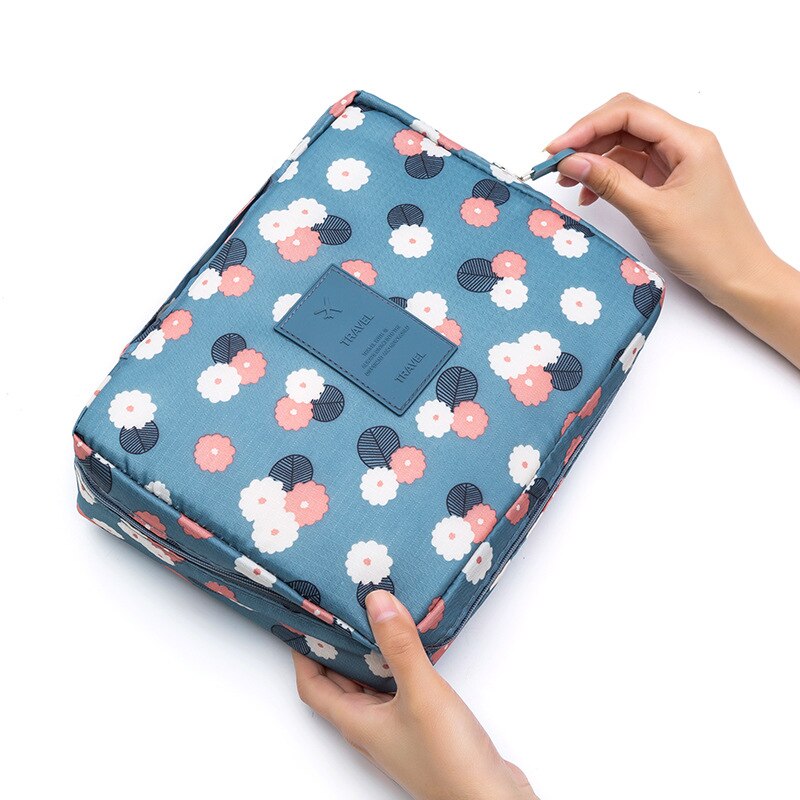 Bolsa Neceser de viaje para cosméticos, bolsos de maquillaje para mujeres, organizador de artículos de tocador, resistente al agua, almacenamiento femenino, estuches de maquillaje: P