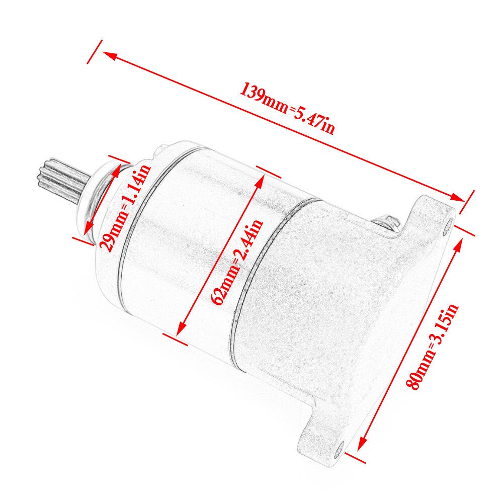 Motor De Arranque M2S Para Honda Dylan, SH125, SH150 Y PS/FES/NES/PES 125-150
