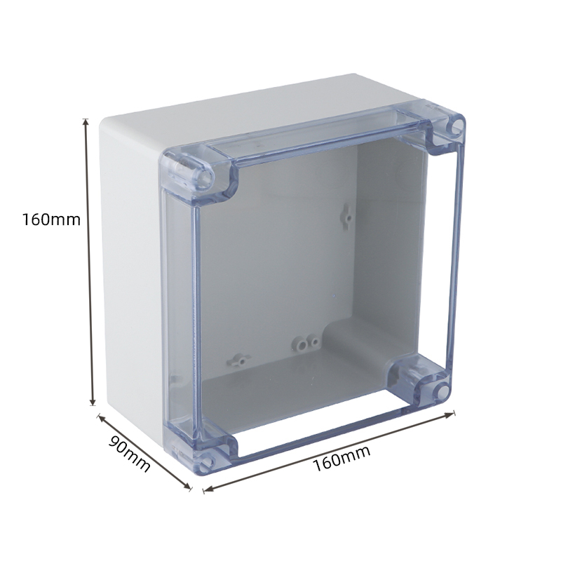 160*160*90MM ABS Waterproof Junction Boxes Connection Outdoor Indoor Distribution Monitoring Box Electric Enclosure Case IP65