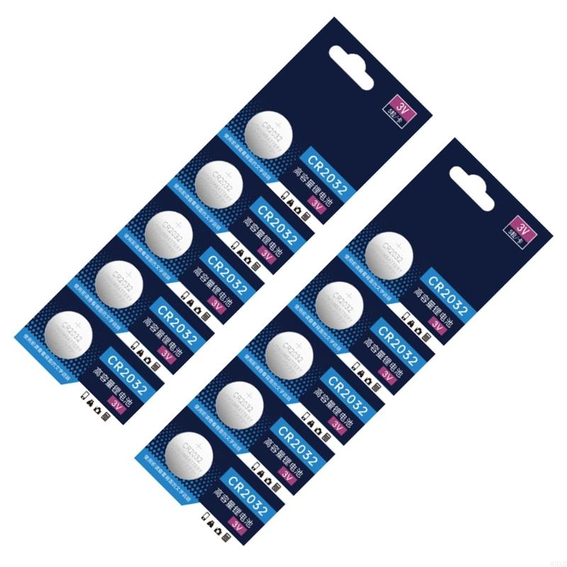 83XB 10PC/5PC CR2032 3V BATERIA BATERIA BATERIA BATERIA BATERIAS PARA RESPONSELHOS CALLULADORES