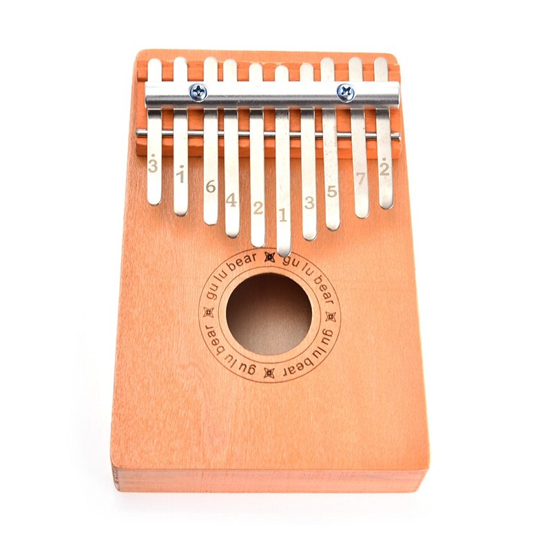 10 clave Piano de pulgar Kalimba de dedo Piano para los niños instrumento Musical juguetes para los principiantes