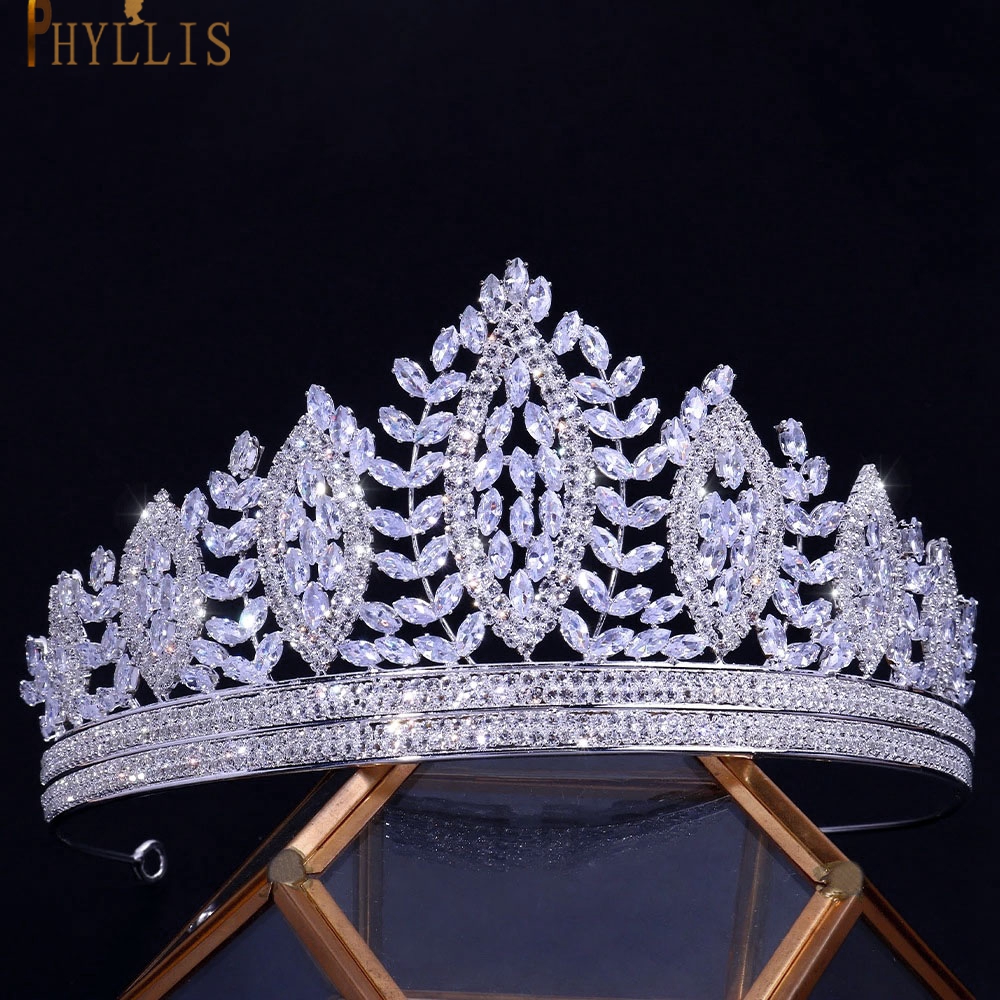 A366 Zirconia Princess Wedding Bridal Tiaras and Crowns Pageant Hair Jewelry Party Headpieces for Women Birthday Crown Headdress: A355