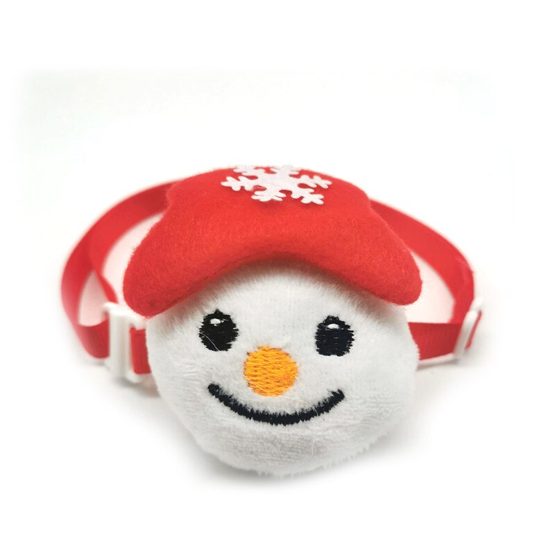 30/50pcs Christmas Pet Bow Ties Neckties Xmas Tree Deer Snowman Cartoon Bow Tie for Small Middle Dog Puppy Grooming Supplies