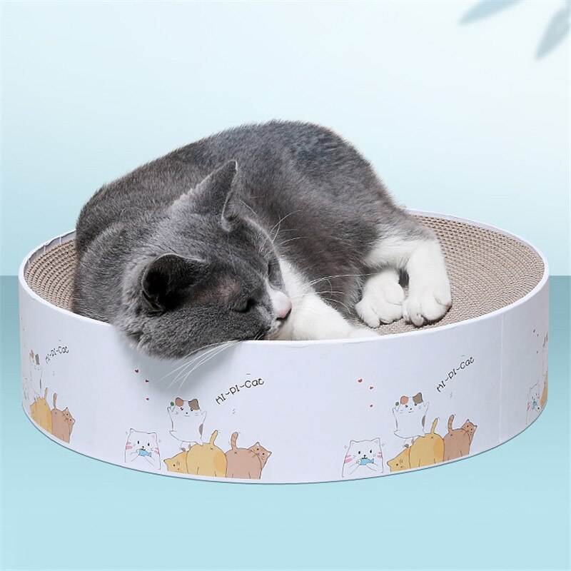 Katze Runde Gut Papier kratzen Gremium Bett matt Kätzchen Katzenminze Scratcher Krallen Pflege Schleifen NäGel Haustier Katze Kratzen Karton
