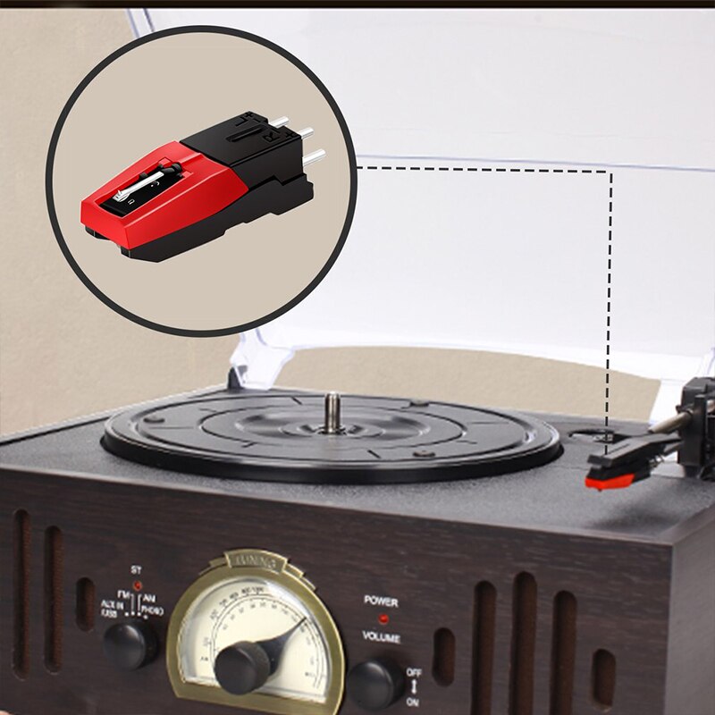 Grammofoon Naald 2 Stuks Turntable Stylus Naald Accessoire Voor Lp Vinyl-speler Grammofoon Platenspeler Stylus Naald
