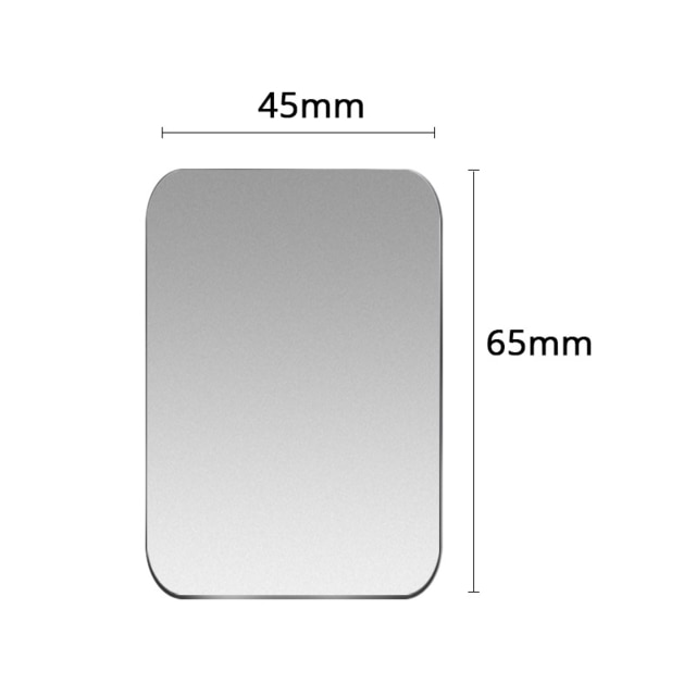 5pcs/lot Magnetic Metal Plate For Car Phone Holder Universal Iron Sheet Disk Sticker Mount Mobile Cellphone Magnet Stand: 1PCS Silver 45x65