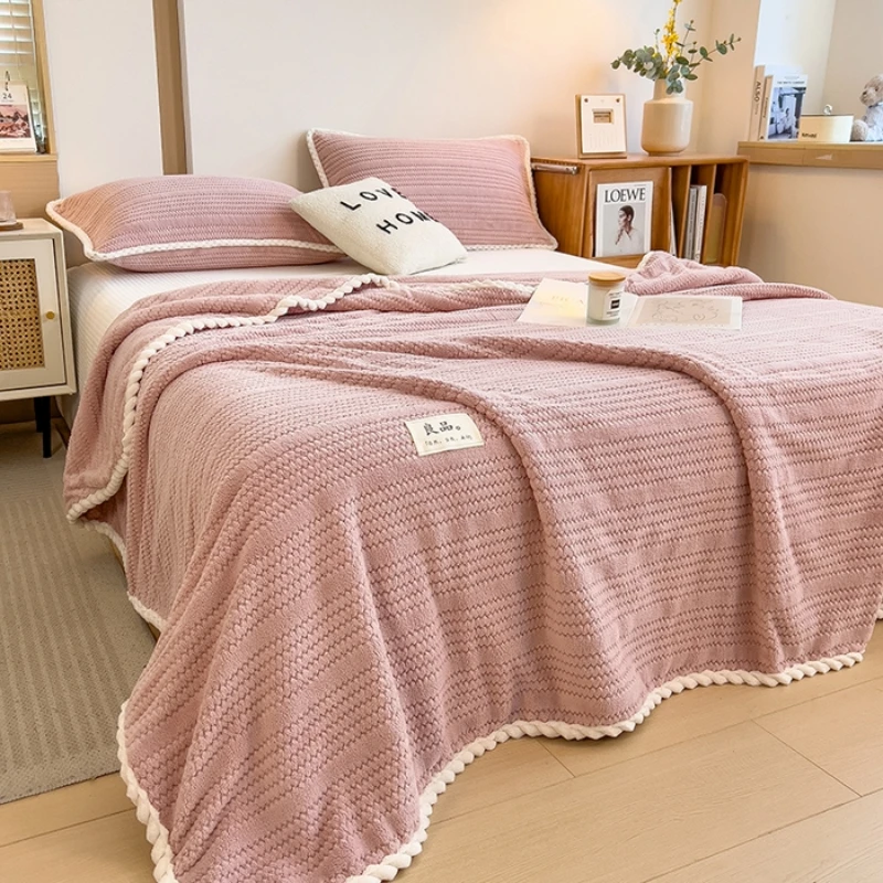 Couverture à jeter pour canapé, couverture d'hiver, King Size, couette chaude à carreaux, couvre-lit, drap de literie