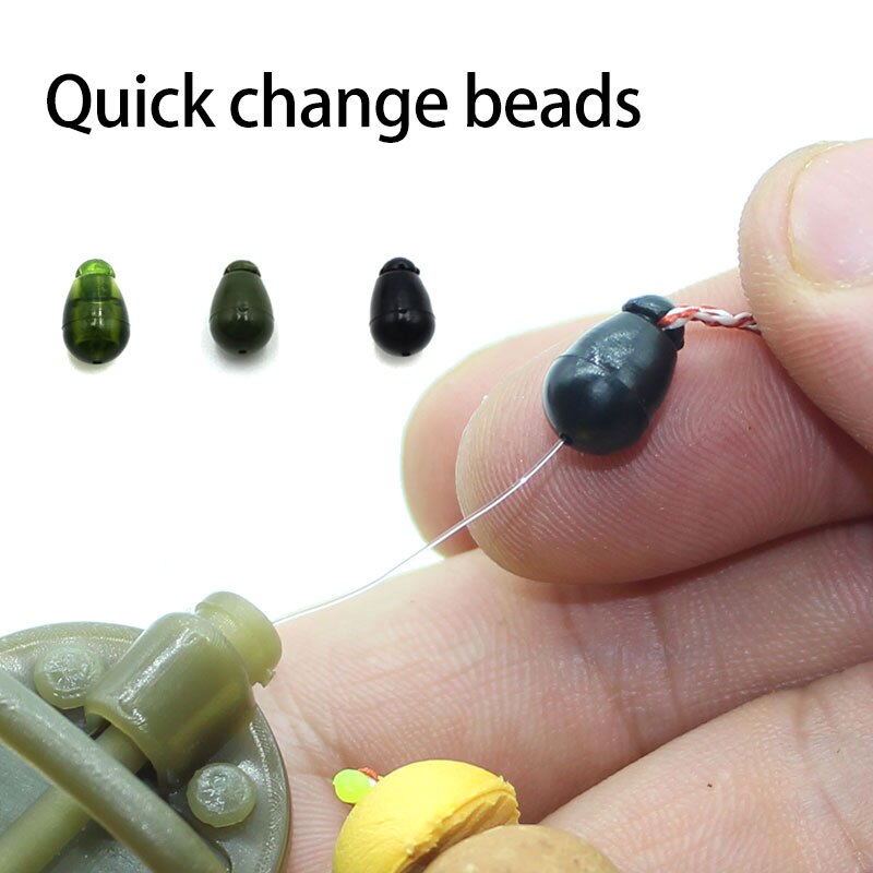 20 Stuks Karpervissen Quick Change Kralen Voor Karpervissen Rigs Methode Feeder Karper Accessoires Vissen Haak Kralen Karper Apparatuur