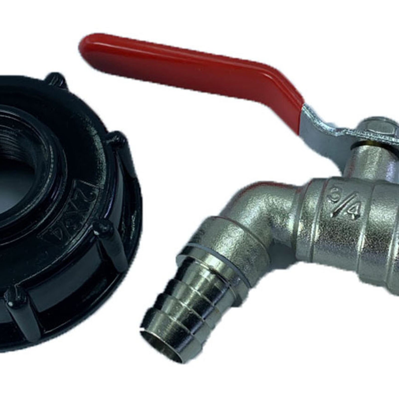 IBC Tank Adapter Water Tank Faucet Hose Connector 3/4" Brass Garden Tap Fitting Valve Durable