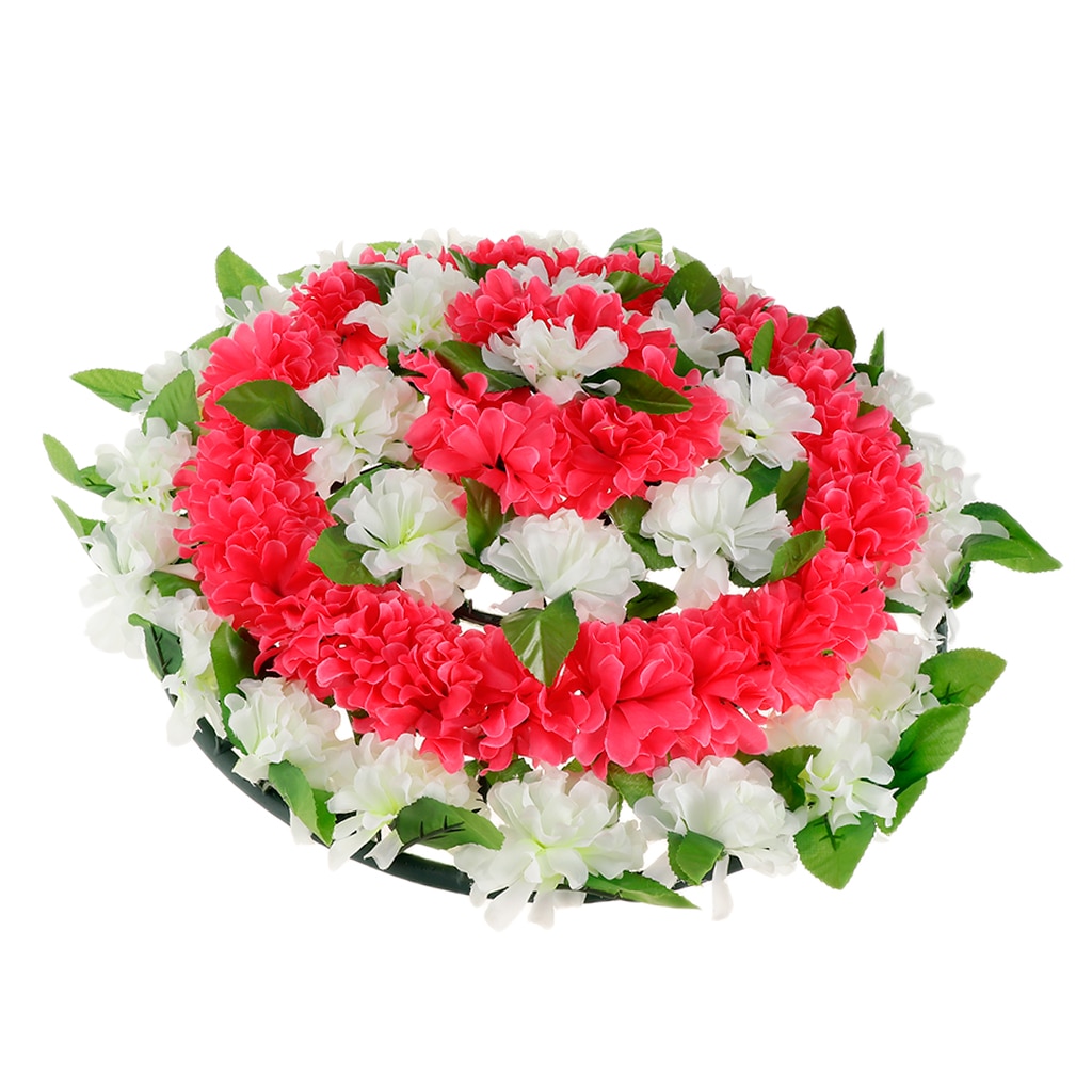 Artificial Wreath Chrysanthemum Funeral Headstone Cemetery Arrangements Memorial Grave Flower