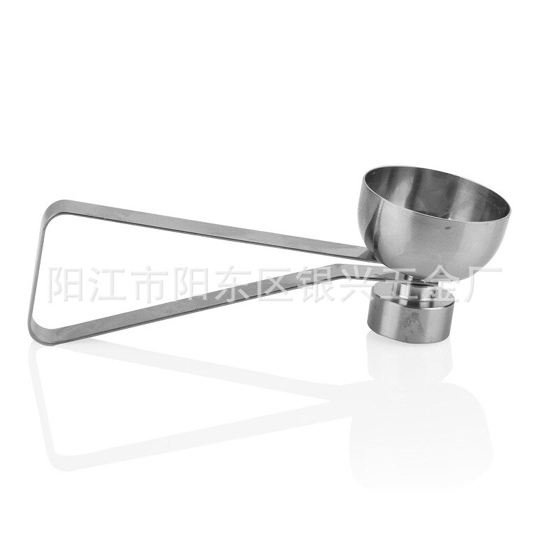 Roestvrijstalen Gekookt Ei Topper Shell Top Cutter Klopper Opener Keuken Tool Multifunctionele Ei Cracker Separator Ei Opener: Default Title