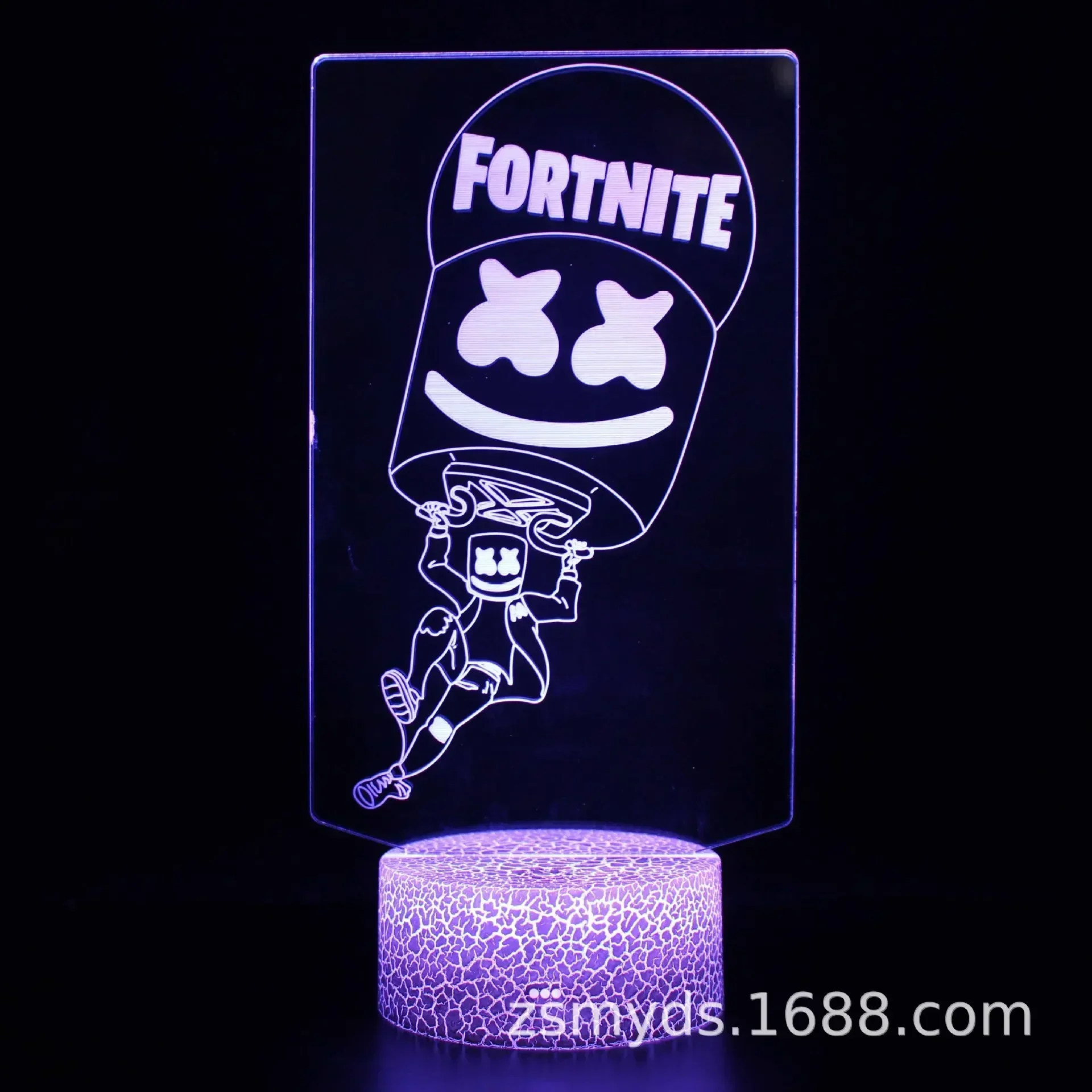 Fortnite 3D Illusion Lamp Game Setup Patterns LED Night Light Gamer Decoration Table Lamp Game Room Decor: APRICOT