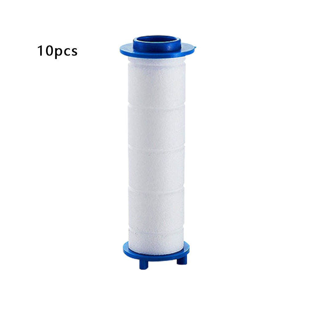 10 stk brusehoved filter pp bomuld bærbart mini vandfilter til bad bruser tilbehør håndbruser højtryk spa sprøjte: 8cm