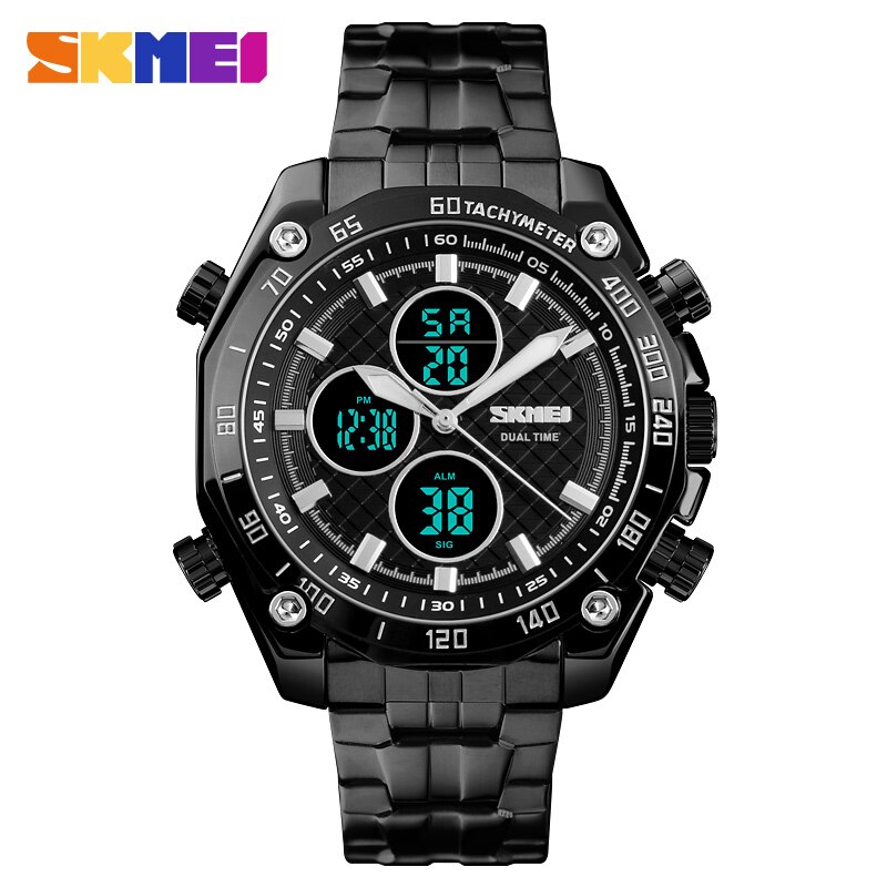 Horloge Naviforce Sport Top Luxe Mannen Horloge Quartz Mannelijke Klok Waterdicht Roestvrij Staal Horloge Reloj Hombre: Black Black