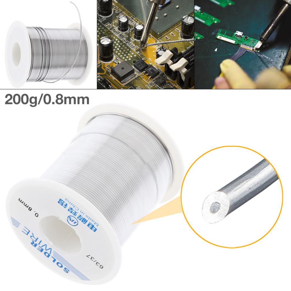 63/37 200g 0.8mm no-clean kolofonium kerne lodde tin tråd spole tin bly tråd med 2%  flux og lavt smeltepunkt