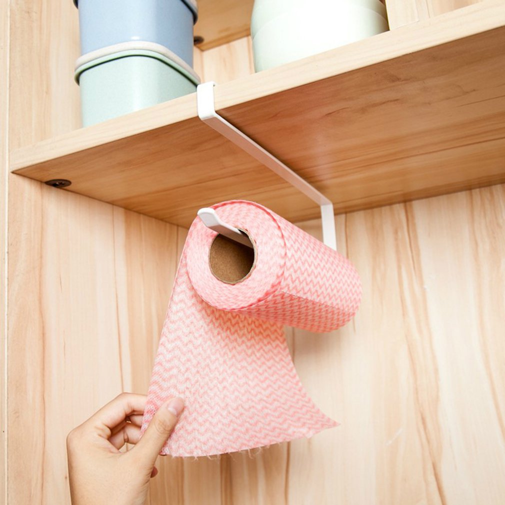 Porta do banheiro rack de tecido titular pendurado rolo de papel higiênico titular toalha armário porta gancho organizador armazenamento hold