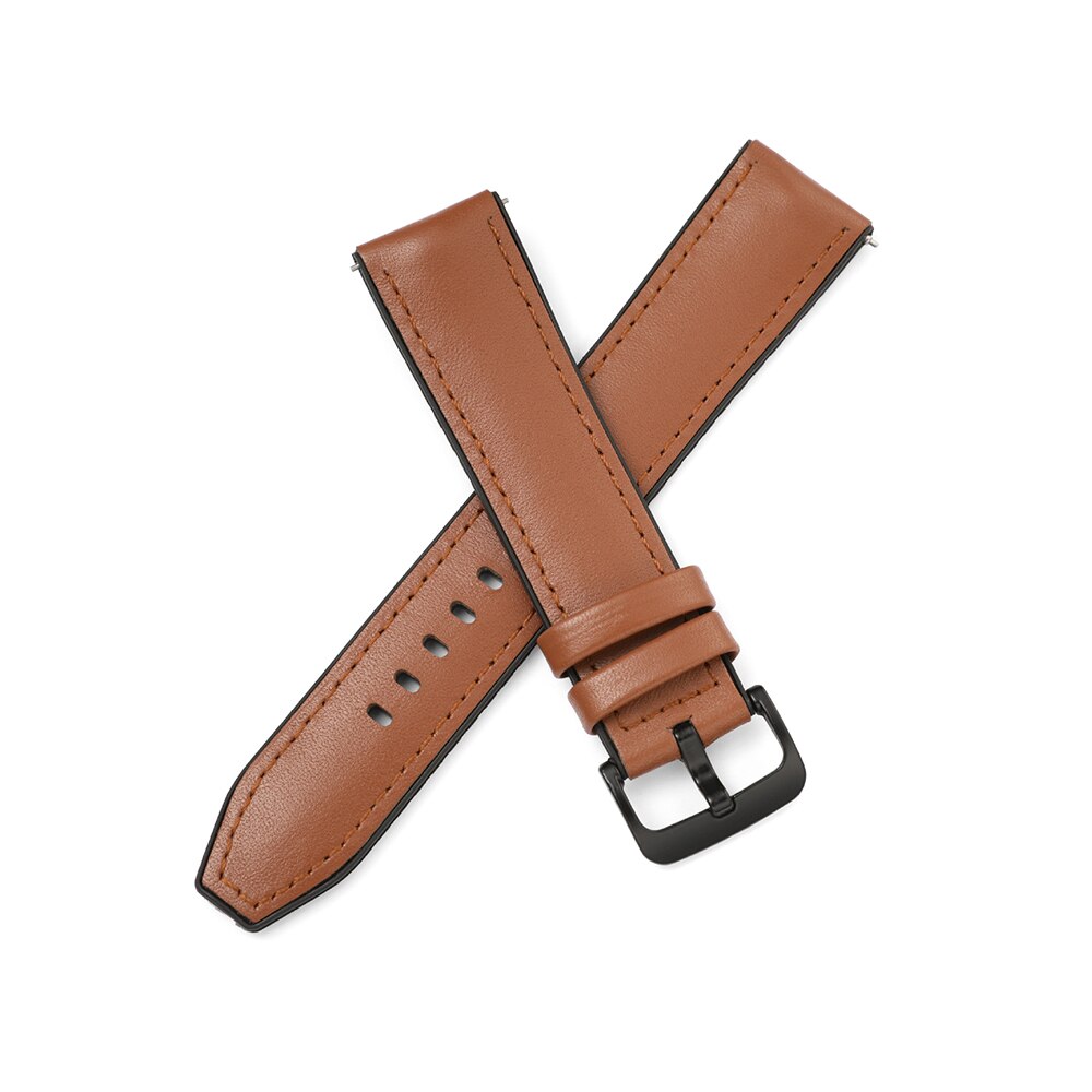 Pulsera de silicona de cuero para Amazfit GTR, correa de muñeca de 47mm para Xiaomi Amazfit Pace / Stratos 1 2 3 / GTR2 / GTR 2e