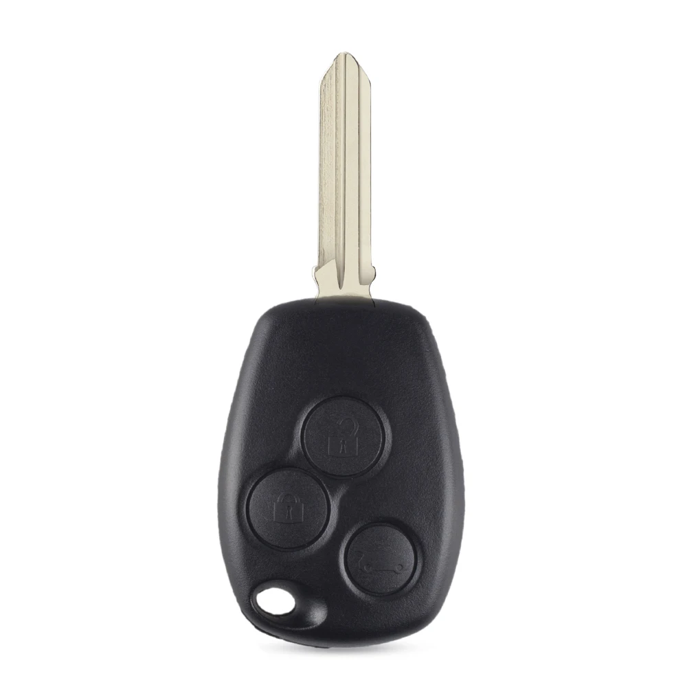 KEYYOU 3 Button Car Key Shell For Renault Trafic Vivaro Primastar Movano Kangoo 2 Clio NE72/VAC102/VA2 Blade: Red