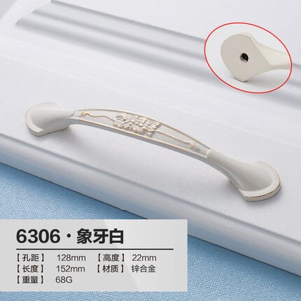 desk furniture handle,Drawer handl European ivory white handle, wardrobe door handls,modern minimalist cabinet handle, 2pcs/lot: 19