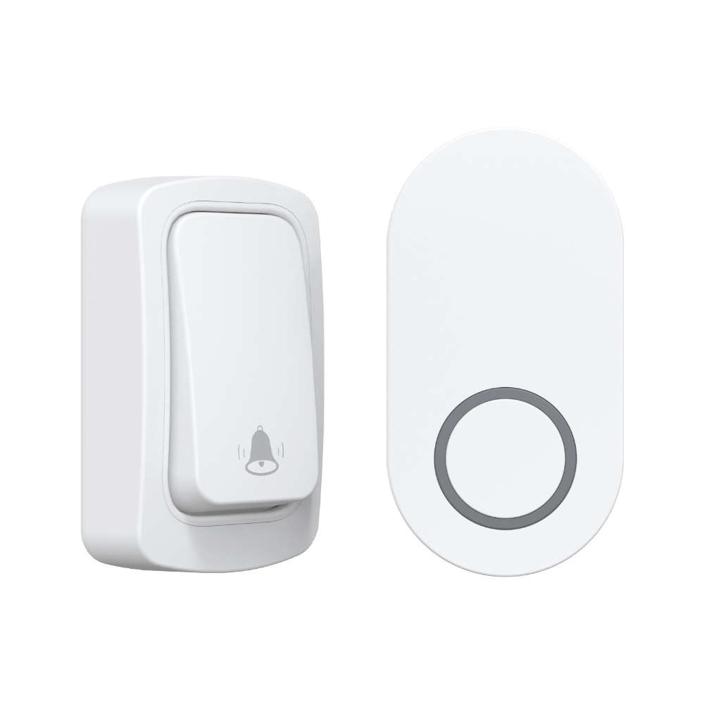 Home Waterproof Battery Free Self Generating Power Doorbell With 60 Ringtones And High Volume AC Electronic Wireless Door Bell: Ivory / us