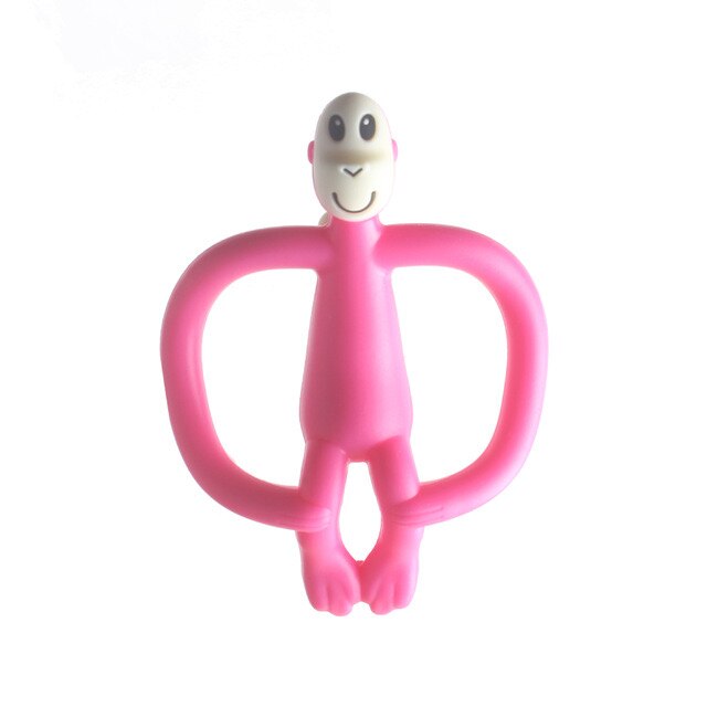 Hoge 1Pc Cartoon Aap Siliconen Peuter Molaren Pijnbestrijding Tool Kids Bijtring Ketting Tandjes Kralen Kraamcadeau: E